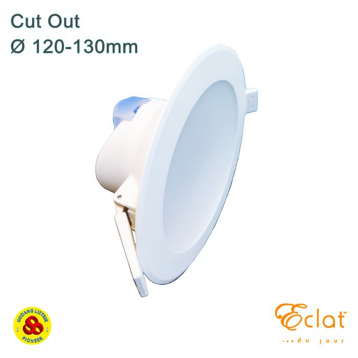 Downlight LED Flat Cover 12W Kuning 3000K Lampu Plafon LED 12 Watt WW