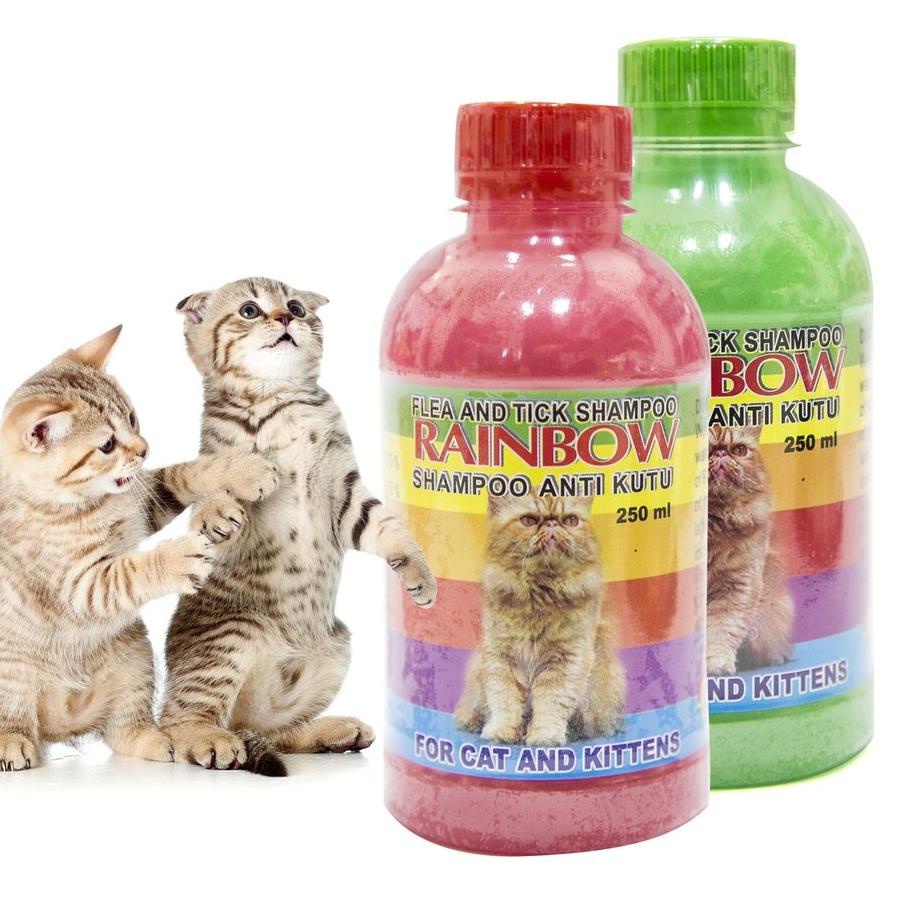 ✽ RAINBOW SHAMPO - SHAMPO KUCING ANTI KUTU RAINBOW CAT ♬