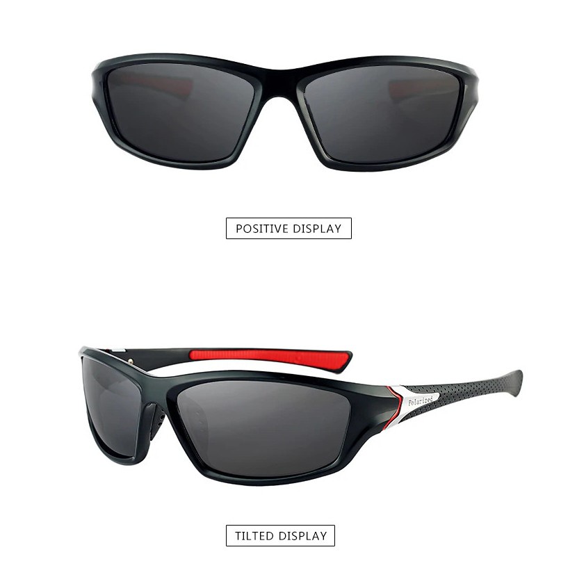 Kacamata Sepeda Driving Cycling Sporty Polarized Sunglasses - S012 - Black