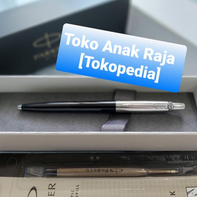 

PAKET 1 KLIK: 1 pc Parker Jotter Black Ballpoint+1 pc Refill BP