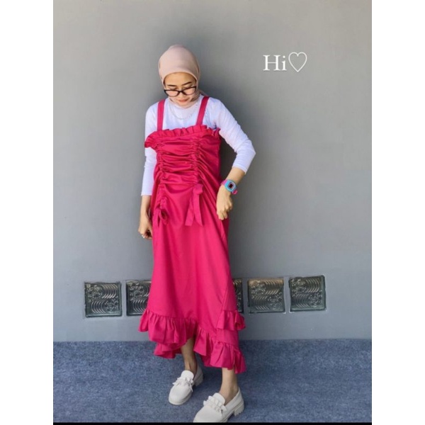 NARI OVERALL by Chuugirls | Overall Dress / Dress serut / Overall Dress Korea / inner dress