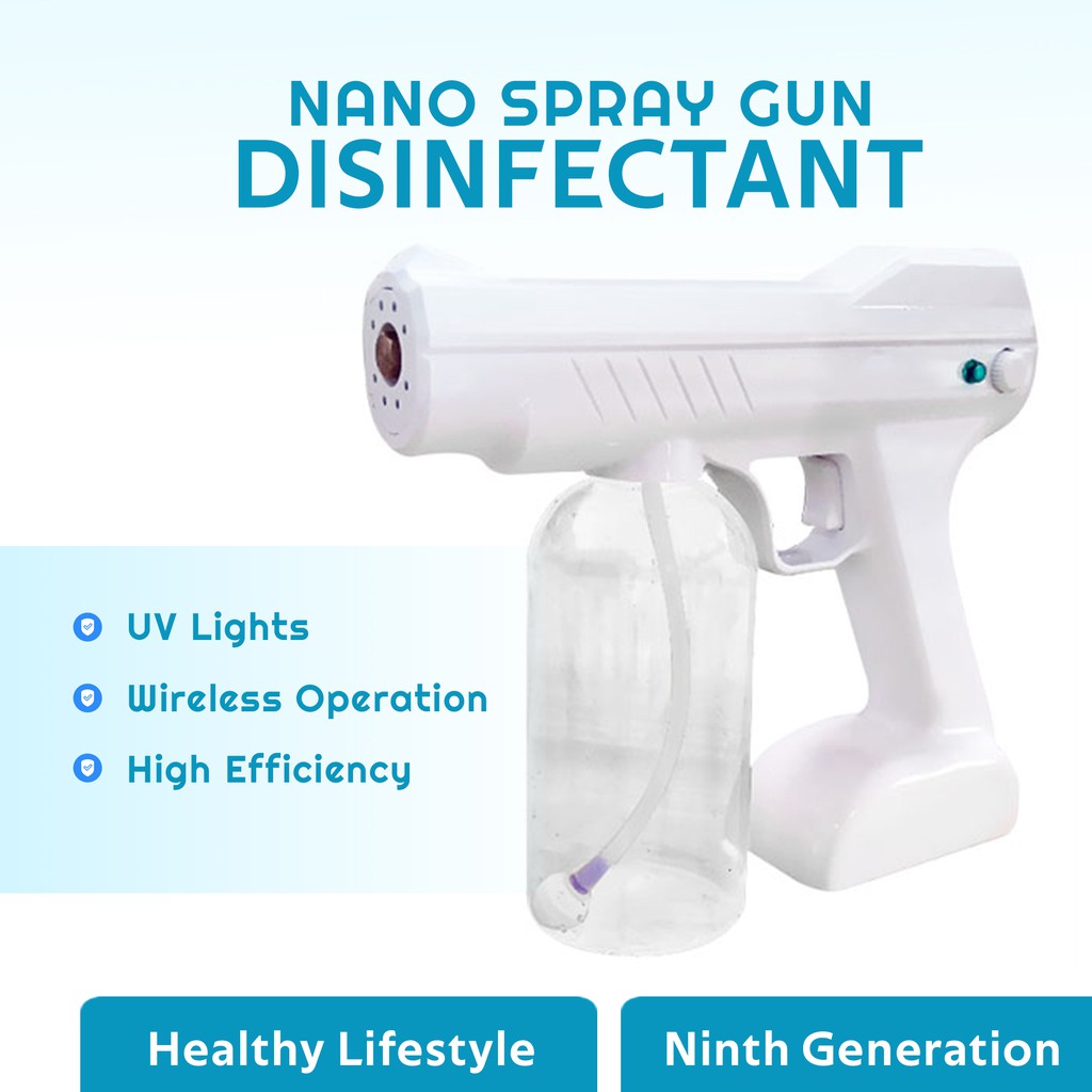 Nano Spray Gun Disenfectant With Blue Light