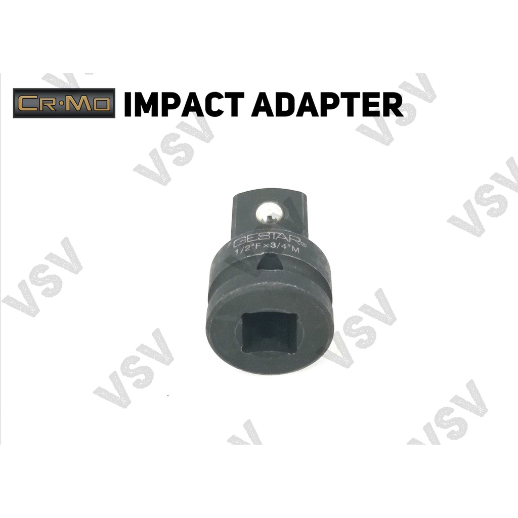 Gestar Impact Adapter 1/2&quot;F x 3/4&quot;M Adaptor Shock impact Sambungan Sok