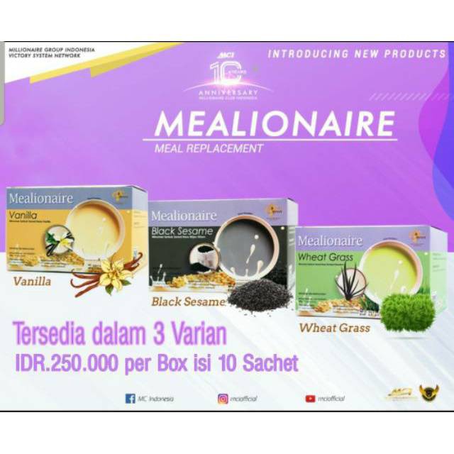 

MEALIONAIRE WHEAT GRASS - PENGGANTI SARAPAN -DIET SEHAT