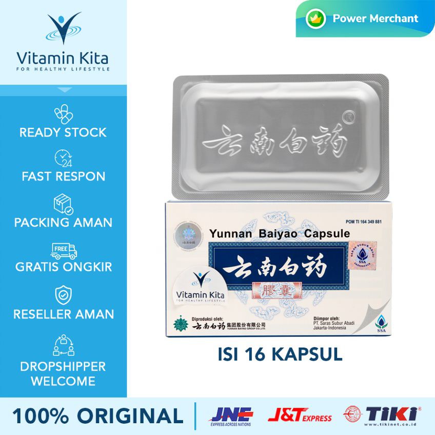 

YUNNAN BAIYAO CAPSULE 16 CAPS OBAT LUKA DALAM , PENDARAHAN , OPERASI