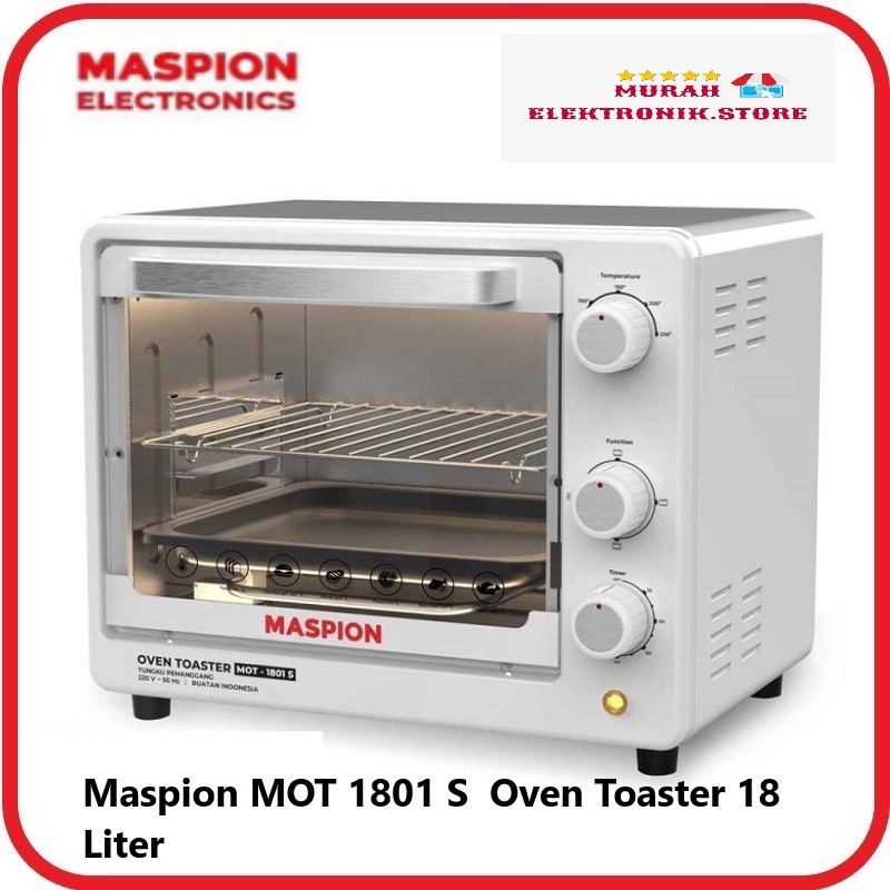Maspion MOT 1801 S Tungku Pemanggang Oven Toaster 18 Liter