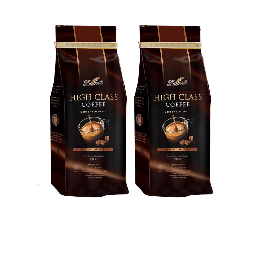 Kopi Luwak High Class Medium Roast Powder 200gr Twin Pack