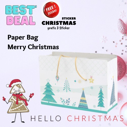 

Paperbag Jar Tas Kertas Paperbag Kantong Packaging Edisi Natal