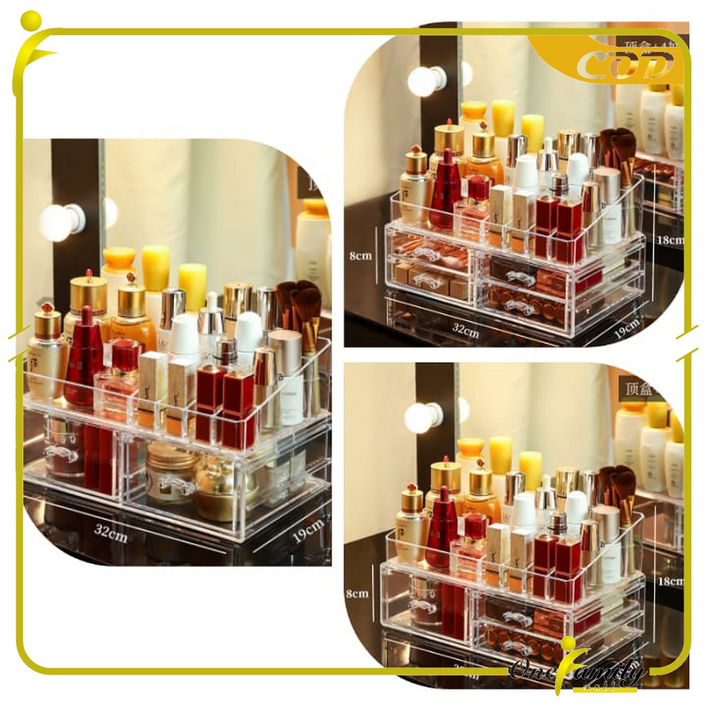 ONE K12 Kotak  Make  Up  Laci Acrylic Rak Kosmetik  ONE K12 Kotak  Make  Up  Laci Acrylic Rak Kosmetik