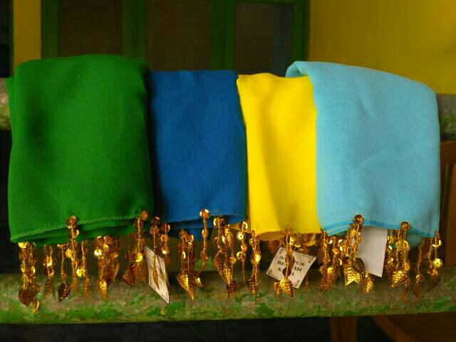 Selendang / Sampur Tari Dewasa Bahan Sifon Halus Aplikasi Ronce-4