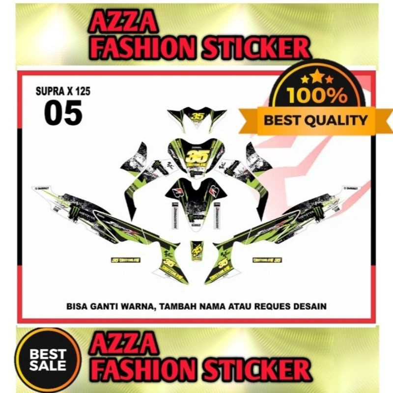 Sticker decal Supra X 125 Full Body Supra X 125 decal Sticker Supra X 125 Sticker Supra X 125 05