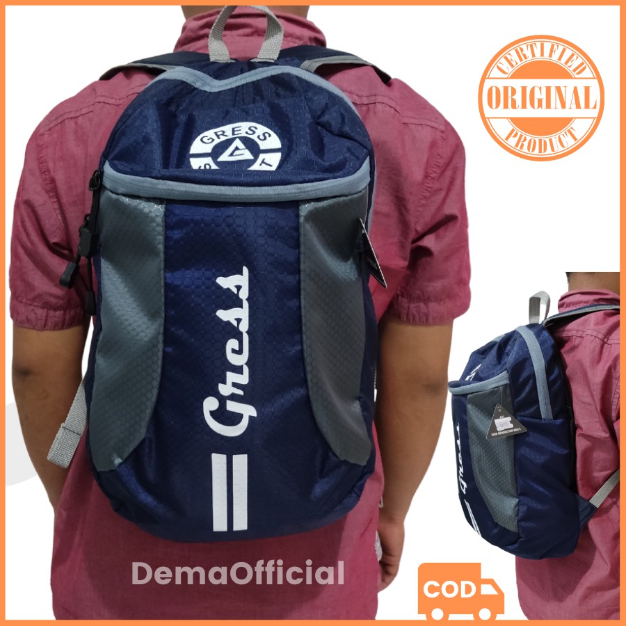 Tas Ransel Pria Tas Punggung Olahraga Outdoor Original Gress