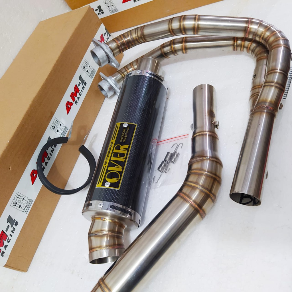 Knalpot Racing Over Gp Tech Japan Yamaha R25 R 25 Mt25 Mt 25 Kawasaki Ninja 250 Karbu Ninja 250 Fi I