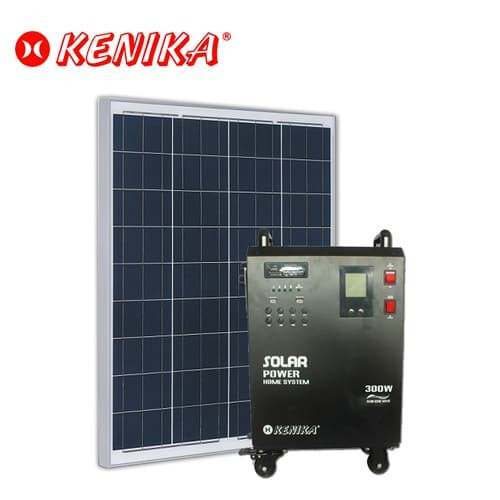 PAKET SOLAR HOME SYSTEM KENIKA PA-8642U (Inverter 300w+50WP+12V/70AH)