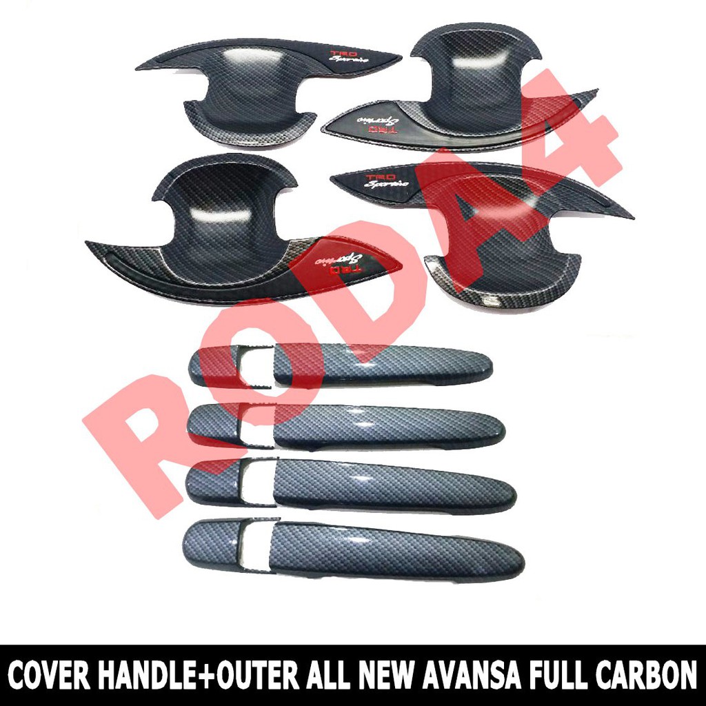 Paket Cover Handle Dan Outer Handle All New Avanza Full Carbon