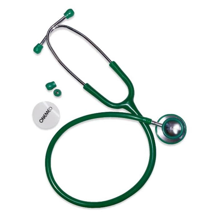 New Stethoscope Dewasa Stainless Hunter Green OneMed