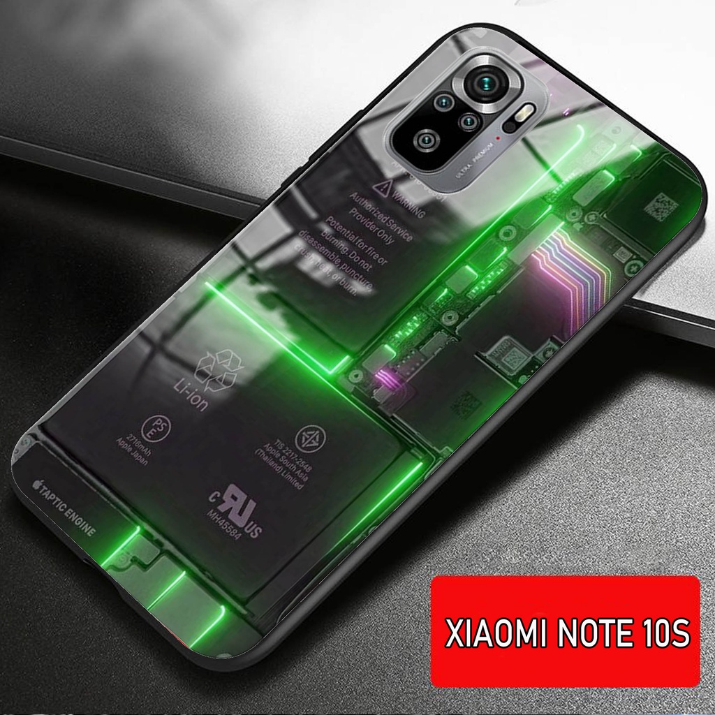 Softcase Glass Kaca XIAOMI REDMI NOTE 10 S - Casing HP XIAOMI REDMI NOTE 10 S [ S15].