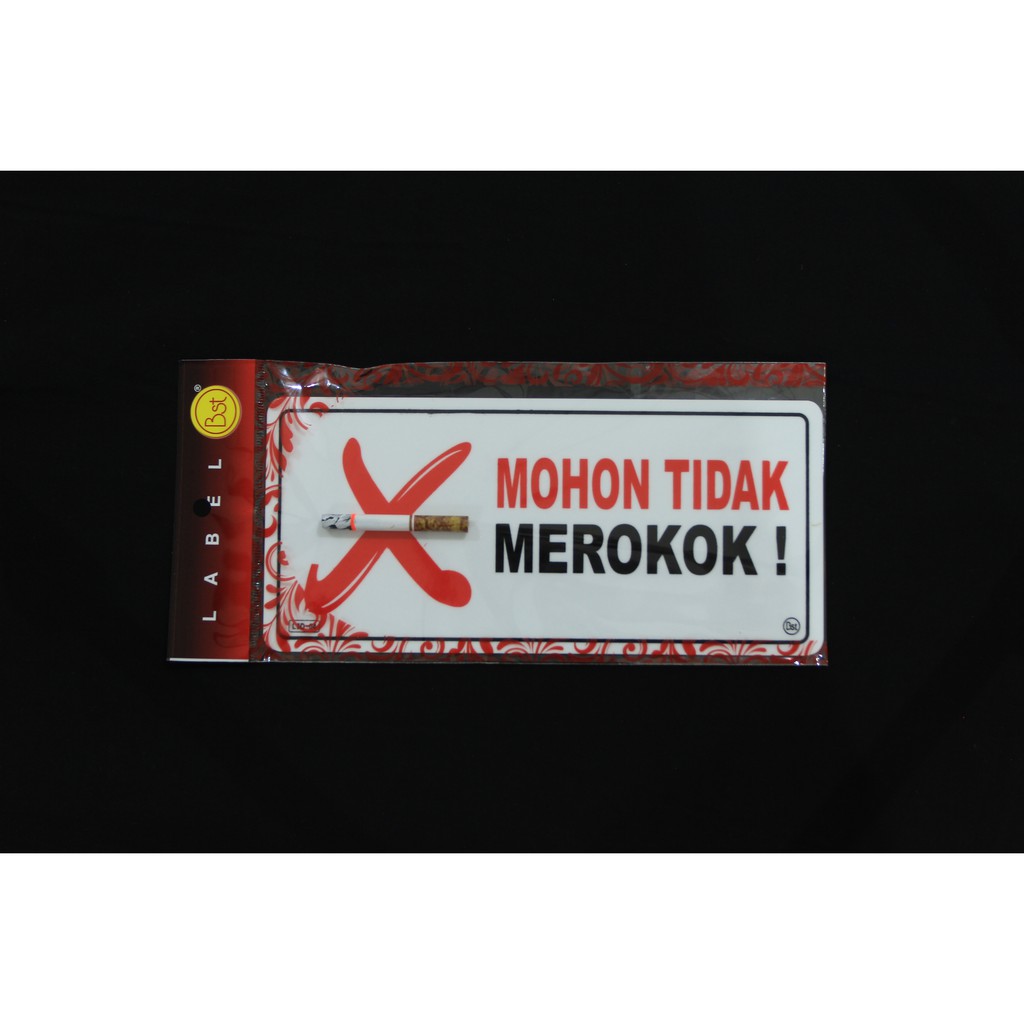

Label Akrilik 3D Mohon Tidak Merokok
