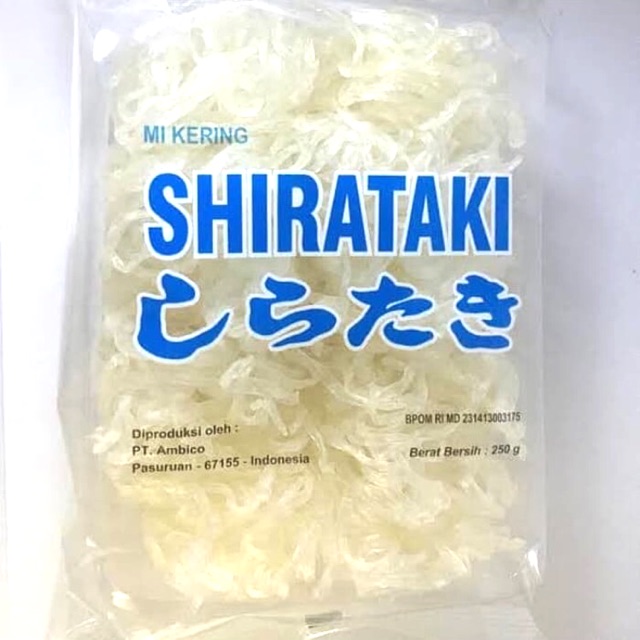 

Mie kering shirataki