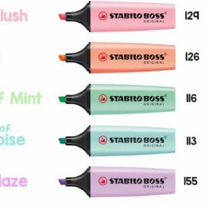 

☝ BOLEH CAMPUR 7 WARNA HIGHLITHER STABILO BOSS - Satuan ☈
