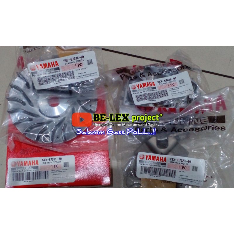 PAKET PRIMERY CVT ORIGINAL YAMAHA MIO M3,MIO Z,MIO S,MIO 125,GEAR 125