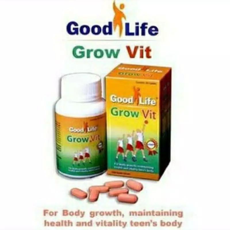 Grow Vit Good Life - Vitamin pertumbuhan anak - Vitamin peninggi badan