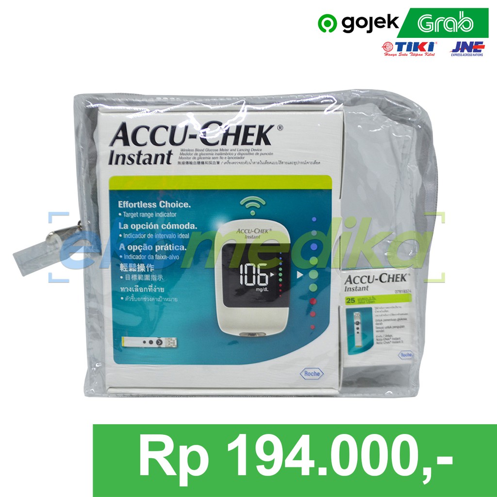 Accu Check Instant Alat 25 Strip Alat Cek Gula Darah Accuchek Accu