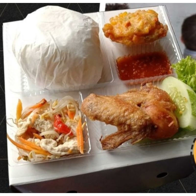 

Nasi Box Isi 5 halal enak murah free label stiker