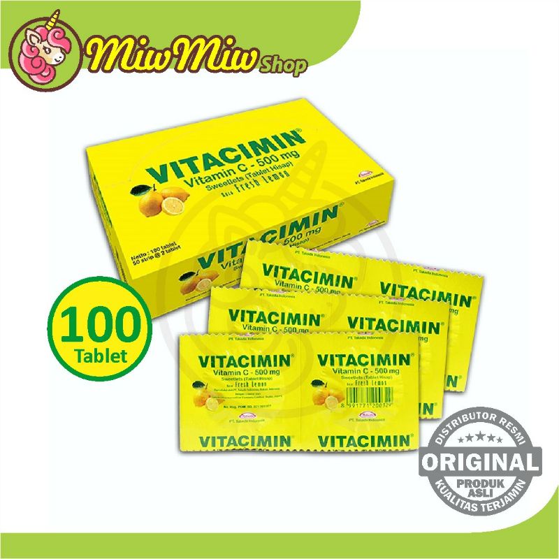 Vitacimin 1 box isi 100 tablet.