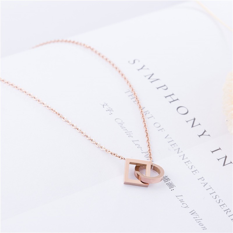 [New] Kalung fashion aksesoris titanium mini korea hadiah wanita cewek 316L anti karat KK160