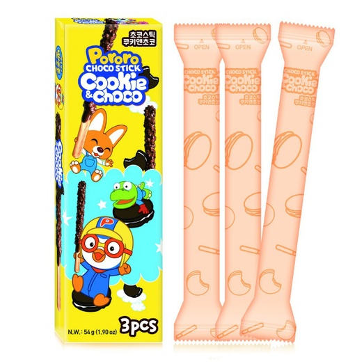 Pororo Choco stick cookie &amp; choco / mpasi / snack bayi