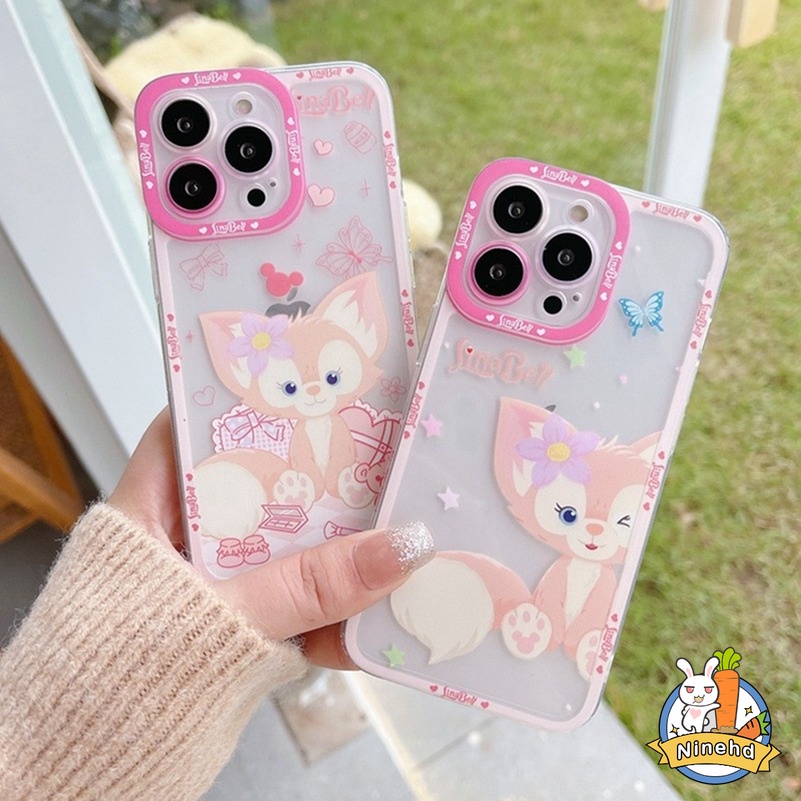 Casing Tpu Soft Case iPhone 14 13 12 11 Pro Max X Xr Xs Se 2020 Max iPhone 7 8 7 6 6s Plus + Shockproof Motif Rubah Lucu Girly Style Cute Fox Translucent TPU Phone Case Shockproof Waterproof Soft Case