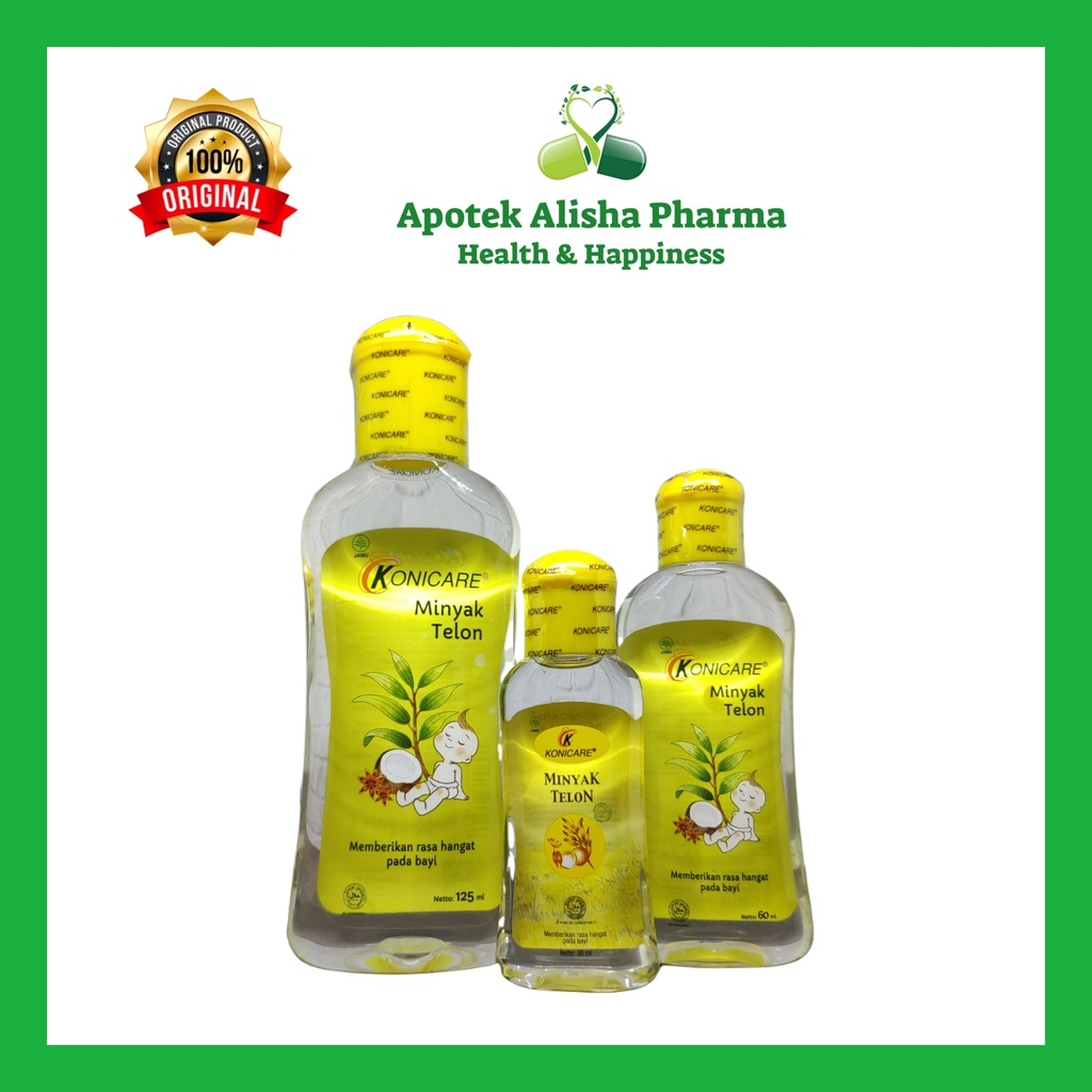 Konicare Minyak Telon 30/60/100ml-Minyak Telon Konicare/MinyakTelon Konicare Kuning Konimex