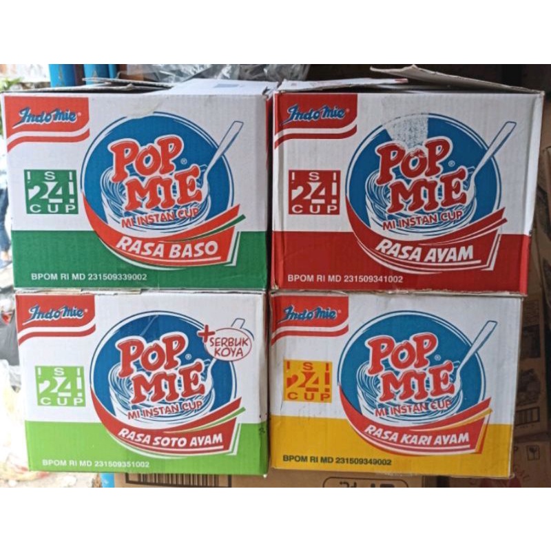 

Pop mie 1 dus all variants isi 24 cup