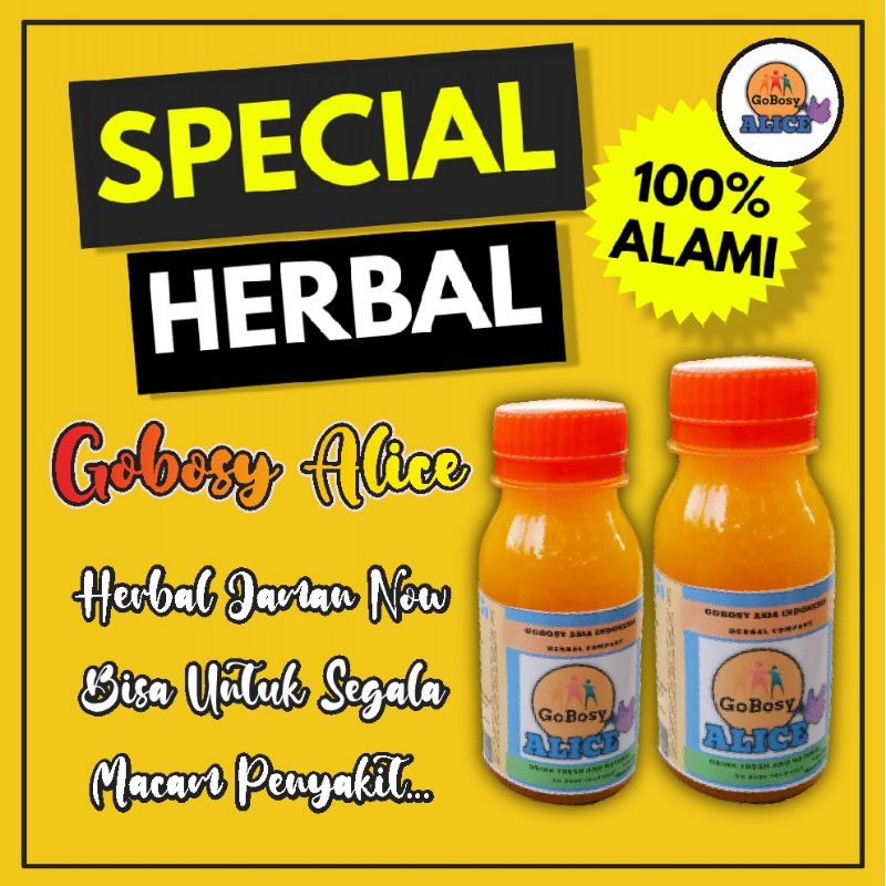 Gobosy alice herbal 4 botol