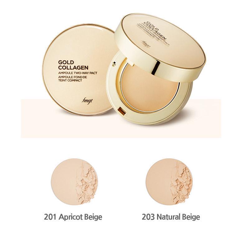 The Face Shop Gold Collagen Ampoule Two Way Pact