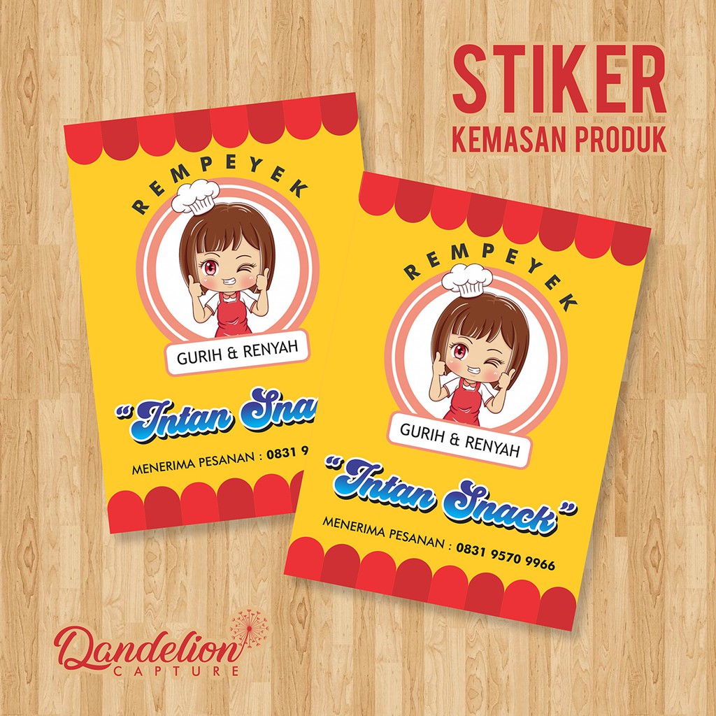 

STIKER KEMASAN PRODUK (TANPA MINIMAL ORDER)