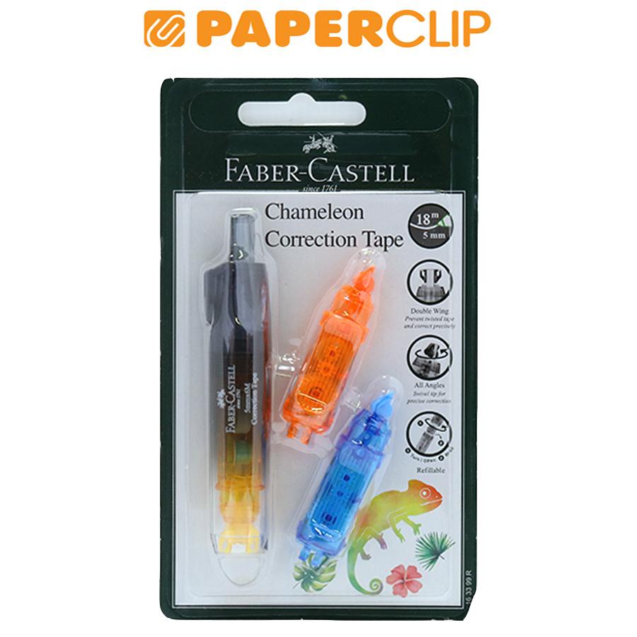 

CORRECTION TAPE FABER CASTELL CHAMELEON 163399R + 2REFILL BLACK