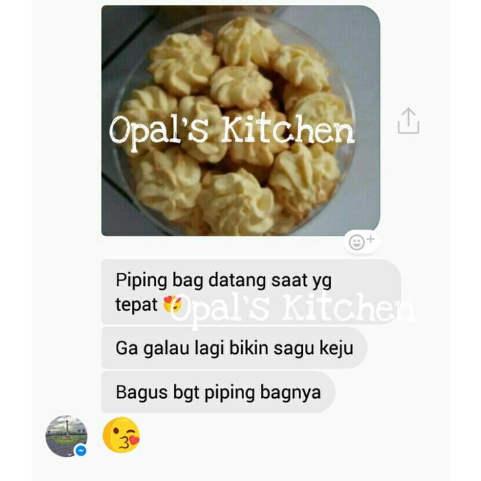 

KUE-PENGHIAS-ALAT- SILICONE PIPING BAG/PIPING BAG SILIKON/KANTUNG PASTRY BUTTERCREAM - M -ALAT-