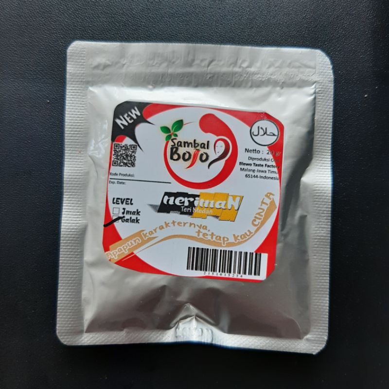 Sambal Viral Sambal Teri Medan sachet 20 gram