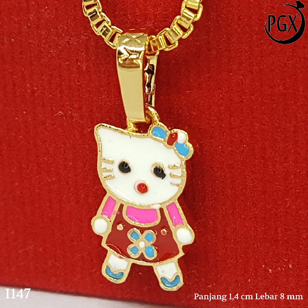 PGX Liontin Kalung Xuping Wanita Perhiasan Lapis Emas Aksesoris Fashion - I147