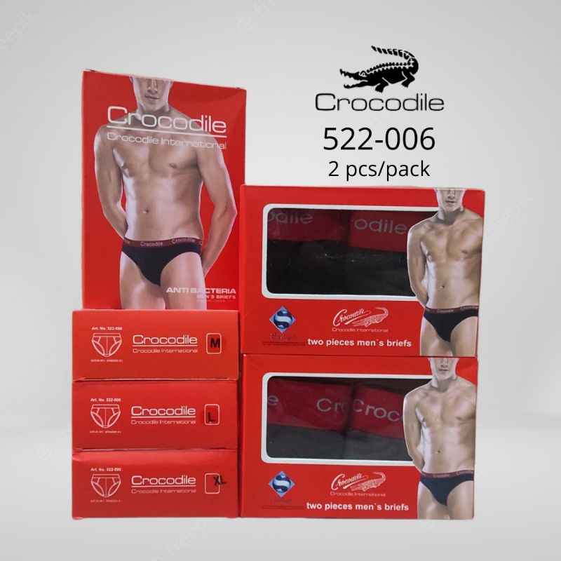 Celana dalam pria ORIGINAL CROCODILE Merah Harga 2 pcs celana dalam crocodile CD crocodile