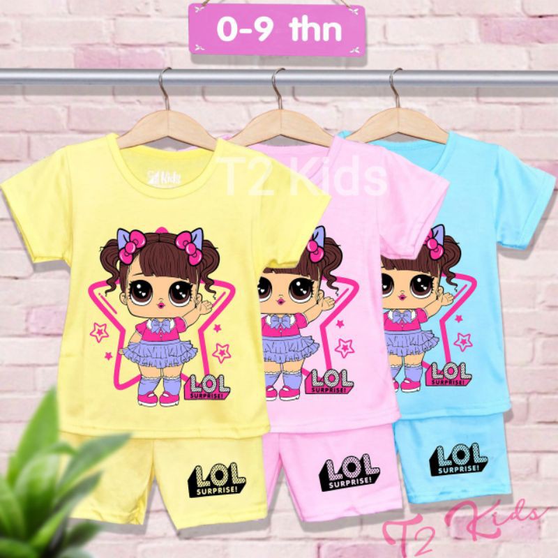 BAJU ANAK CEWEK LOL / SETELAN ANAK PEREMPUAN LOL / KAOS ANAK LOL / BAJU ANAK PEREMPUAN