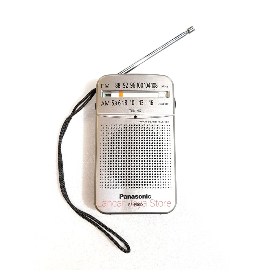 Radio FM/AM Panasonic RF-P50D 2 Band Receiver - Abu-abu