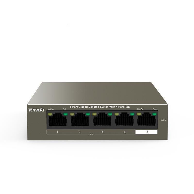 Tenda TEG1105P-4-63W 5-Port Gigabit Desktop Switch with 4-Port PoE