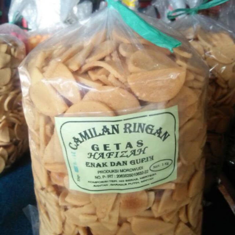 (FreeOngkir) [KILOAN] Kripik Getas Hafizah - 1kg / Keripik Getas Khas Gresik Renyah Halal Terpopuler