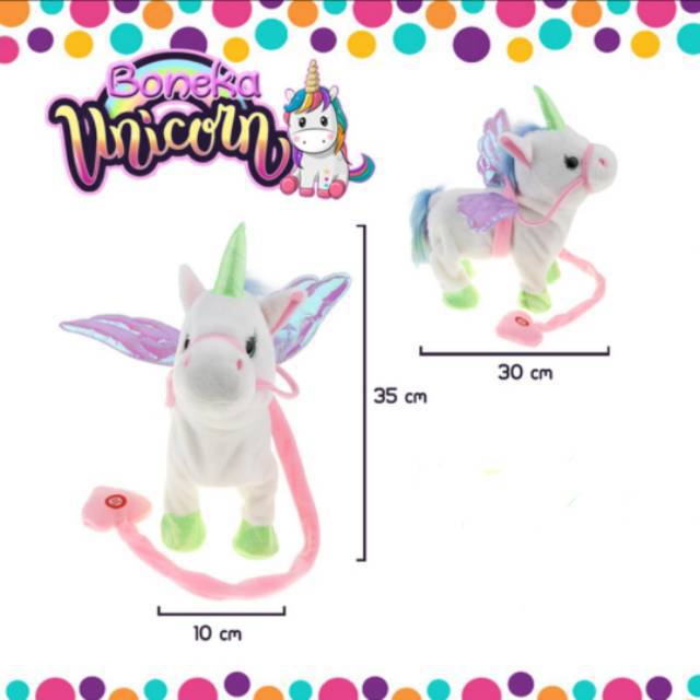 ELECTRONIC PET BONEKA UNICORN BISA JALAN NYANYI