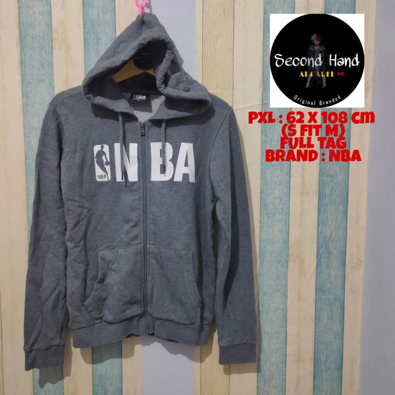 Hoodie Zipper NBA MLB ORIGINAL second Full Tag Size M PxL 62X108 sablon aman no crack