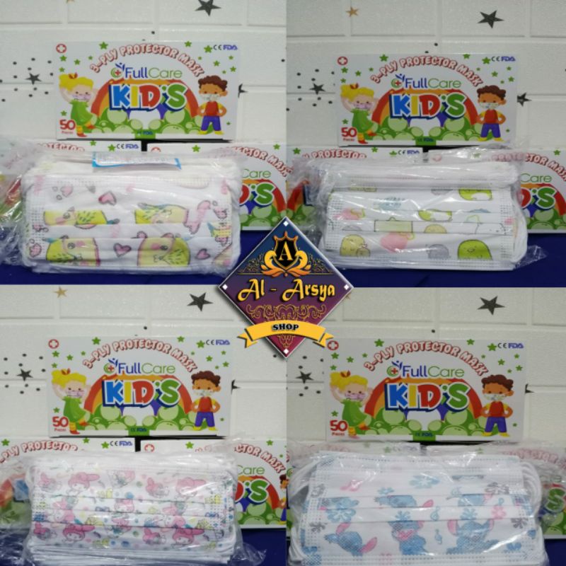 Masker Full Care Kids / Masker Anak Isi 50Pcs