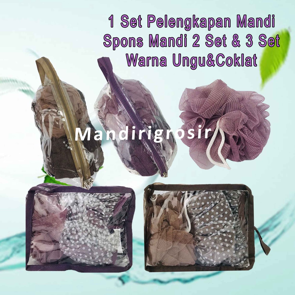 Spons Penggosok Badan * Spons Mandi 2 Set &amp; 3 Set * Spons Mandi Pembersih * Spons